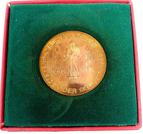 DDR seltene Medaille Ruhm und Ehre den Helden der Sowjetarmee in OVP