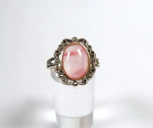 Ring aus 925 Silber mit Rhodochrosit