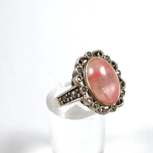 Ring aus 925 Silber mit Rhodochrosit