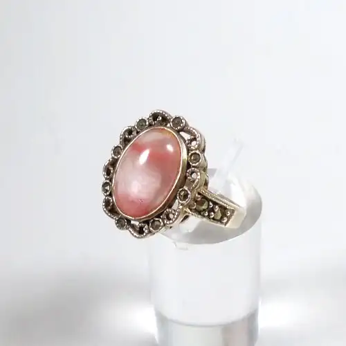 Ring aus 925 Silber mit Rhodochrosit