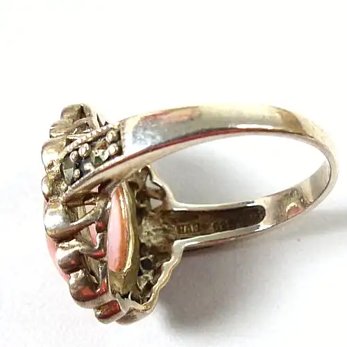 Ring aus 925 Silber mit Rhodochrosit