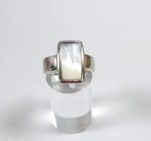 Ring aus 925 Silber mit Mondstein Größe 54
