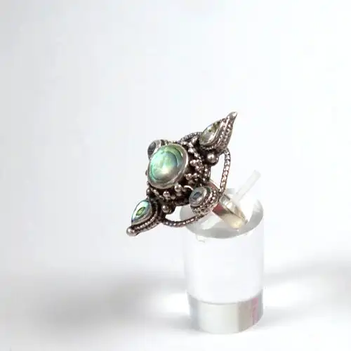 Ring aus 925 Silber mit Power Shell Größe 53