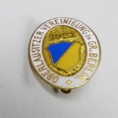 Abzeichen/Pin Oberlausitzer Vereinigung in Gr. Berlin 1921  (da5274) 