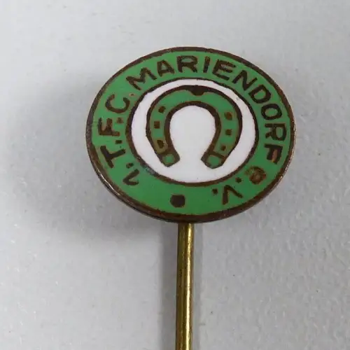 Fußball-Nadel/Pin 1. T.F.C. Mariendorf e.V. emailliert original alt    (da5327) 