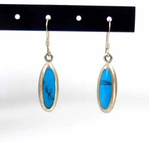 Ohrringe Hängeohrringe aus 925 Silber Türkis