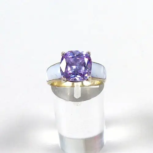 Ring aus 925 Silber  mit  Amethyst  Größe 55