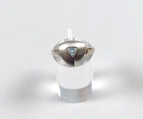 Ring aus 925 Silber  mit  Aquamarin Größe 53