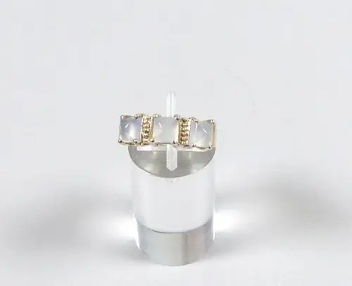 wunderschöner Ring aus 925 Silber mit Mondstein Größe 54