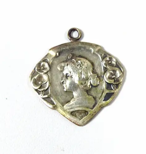 sehr schöner Jugendstil Anhänger aus 800 Silber