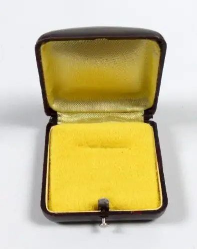 original alte DDR Schmuckschachtel aus Bakelit flach für Ring  neuwertig