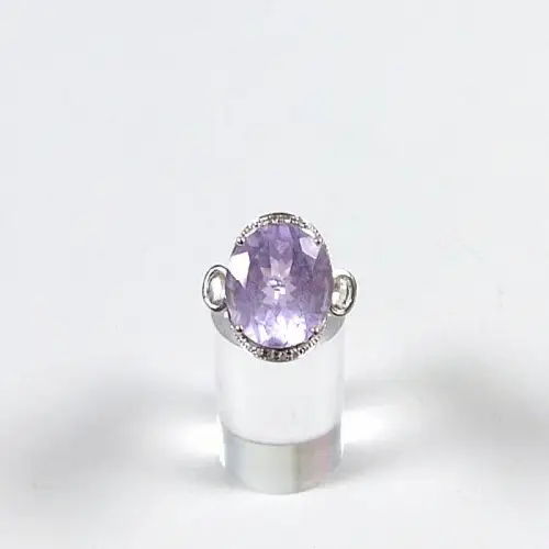 Ring aus 925 Silber mit Amethyst,   Größe 53