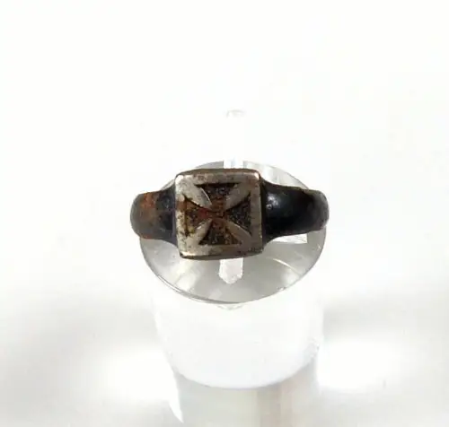 Eisenring mit EK 1. WK Patriotisch,   Größe 51