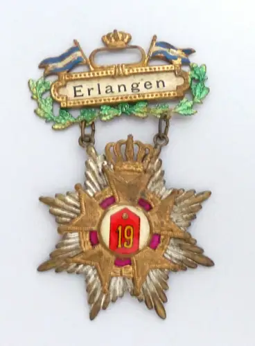 Erinnerungsabzeichen Erlangen 19. Infanterie Regiment Bayern