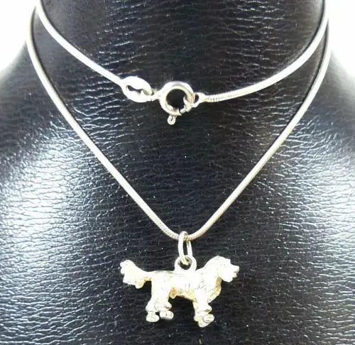 Kette mit Hund aus 925 Silber