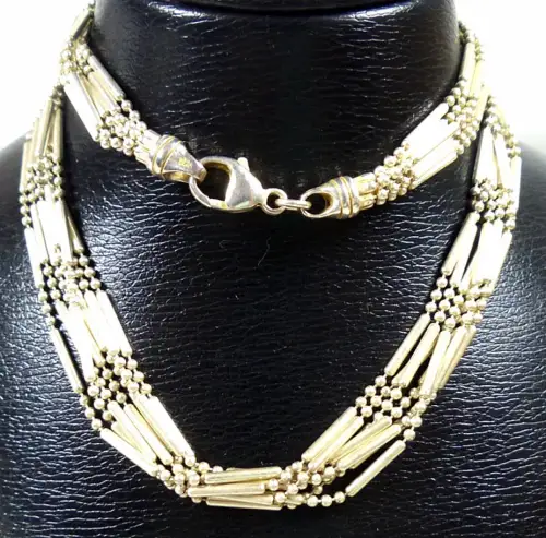 Kette aus 925 Silber 7 Stränge