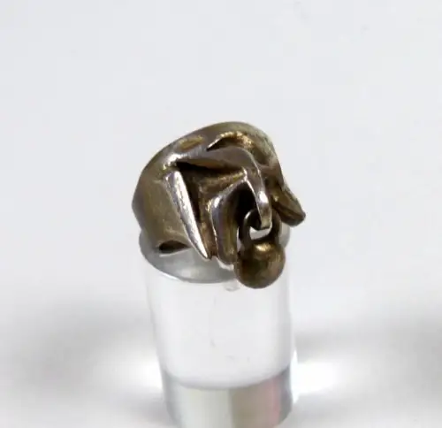 Ring aus 925 Silber Finnland Lapponia signiert BW und R7 für 1970,  Größe 53