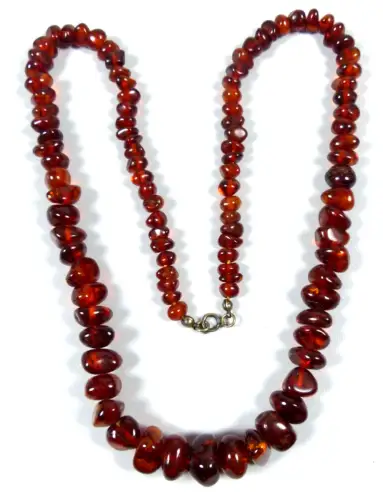Schöne alte Bernsteinkette Amber