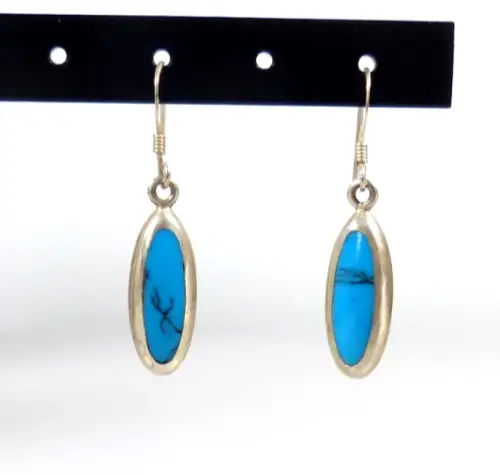 Ohrringe Hängeohrringe aus 925 Silber Türkis