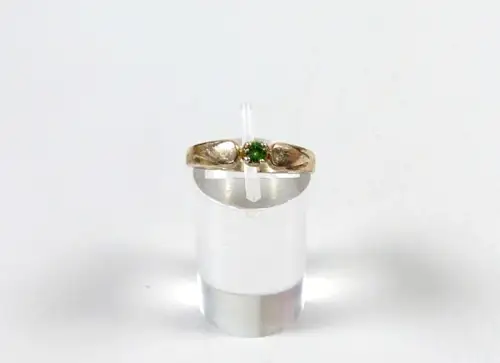 Ring aus 925 Silber  mit  Smaragd  Größe 54