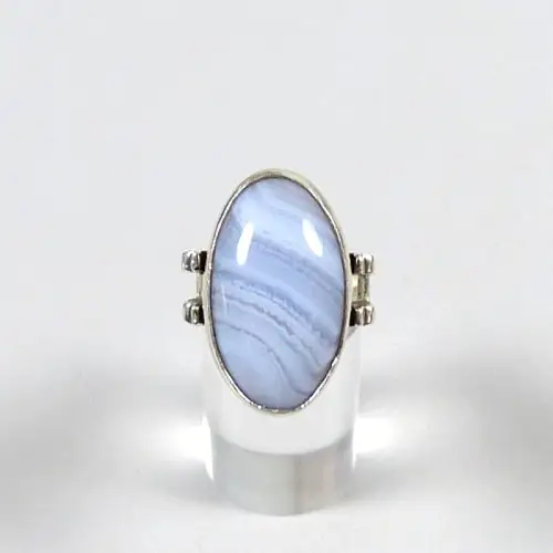 Ring aus 925 Silber mit Powershell,  Größe 53