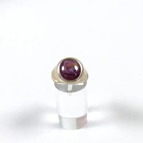 Ring aus 925 Silber mit Sternrubin,  Größe 58