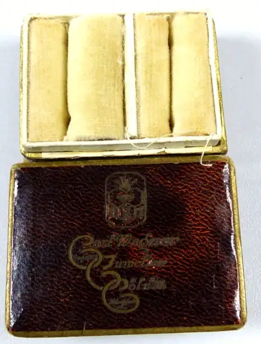 original alte Ring Schmuckschachtel aus Pappe für Eheringe Carl Wegner Cöln
