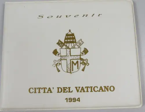 Souvenir-Set mit versilberten Medaillen aus der Vatikanstadt 1939 - 1994