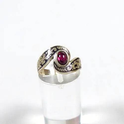 Ring Thulasilber mit Amethyst Größe 56