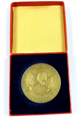 DDR Medaille Meisterschaften im Fechten 1959 Säbel Mannschaft Herren