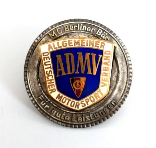 ADMV DDR Plakette emailliert MC Berliner Bär