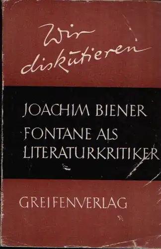 Fontane als Literaturkritiker