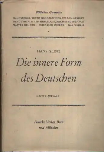 Die innere Form des Deutschen - Eine Neue Form Deutsche Grammatik - Beilage zur Dritten Auflage