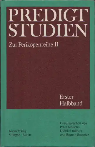 Krusche, Peter, Dietrich Rössler und Roman Roessler