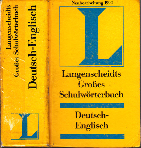 Langenscheidts Großes Schulwörterbuch Deutsch Englisch Nr 35135