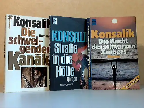 Die schweigenden Kanäle - Straße in die Hölle - Die Nacht des schwarzen Zaubers 3 Bücher