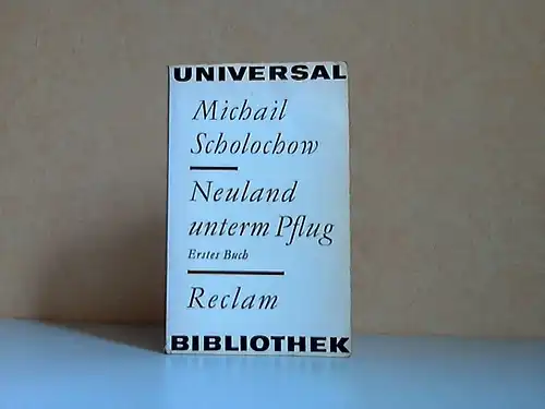Neuland unterm Pflug Erstes Buch Reclams Universal-Bibliothek Band 412