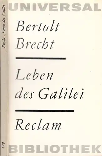 Leben des Galilei Mit Anmerkungen Brechts