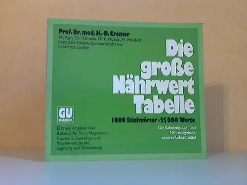 Cremer, H.-D. und Hans Scherz