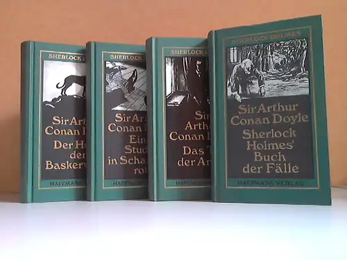 Der Hund der Baskervilles - Eine Studie in Scharlachrot - Das Tal der Angst - Sherlock Holmes Buch der Fälle 4 Bücher - neu übersetzt von Gisbert Haefs