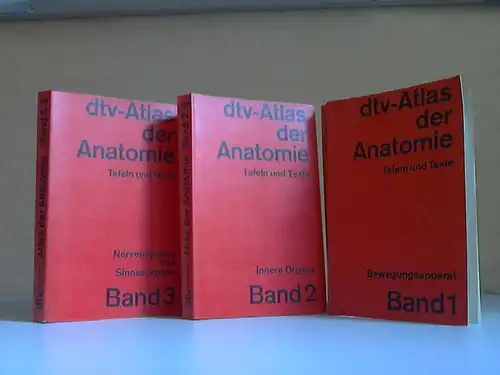 dtv-Atlas der Anatomie in drei Bänden 3 Bücher