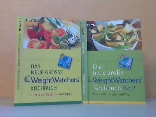 Das neue grosse Weight Watchers Kochbuch + Das neue grosse Weight Watchers Kochbuch Nr. 2 - 2 mal über 200 Rezepte und Tipps 2 Bücher