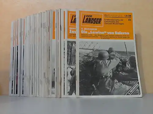 Der Landser. Erlebnisberichte zur Geschichte des Zweiter Weltkrieges - 31 Hefte 31 Zeitschriften