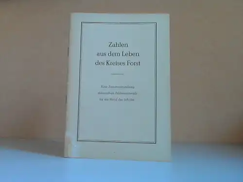 Pädagogischen Kreiskabinett, Fachkommission Mathematik Forst (Lausitz)  (Hrg.)