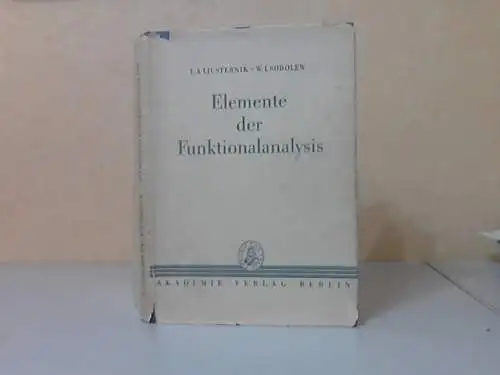 Ljusternik, L. A. und W. I. Sobolew