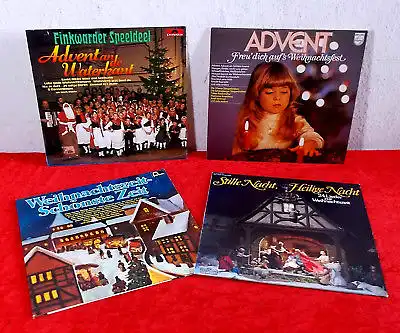 5 Langspielplatten Advent & Weihnachten - Anschauen!!!