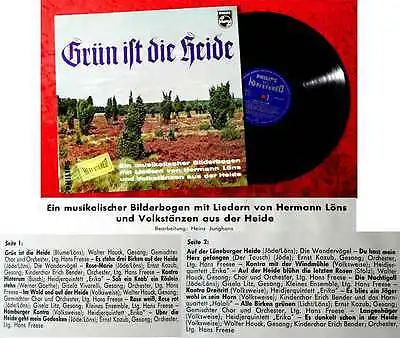 LP Grün ist die Heide - Lieder von Hermann Löns (Philips Stereo 840 445 PY) D