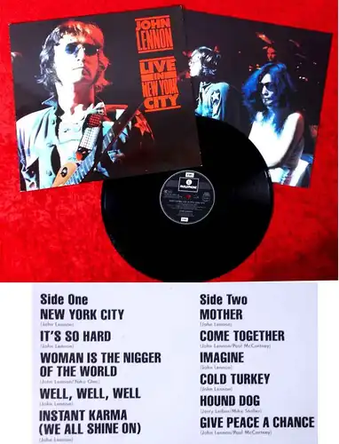 LP John Lennon: Live in New York City (Parlophone 064-24 0485-1) D 1986