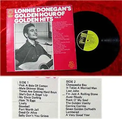LP Lonnie Donegan Golden Hour of Golden Hits Vol 2