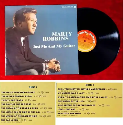 LP Marty Robbins: Just Me And My Guitar (Bear Family BFX 15 119) D 1983